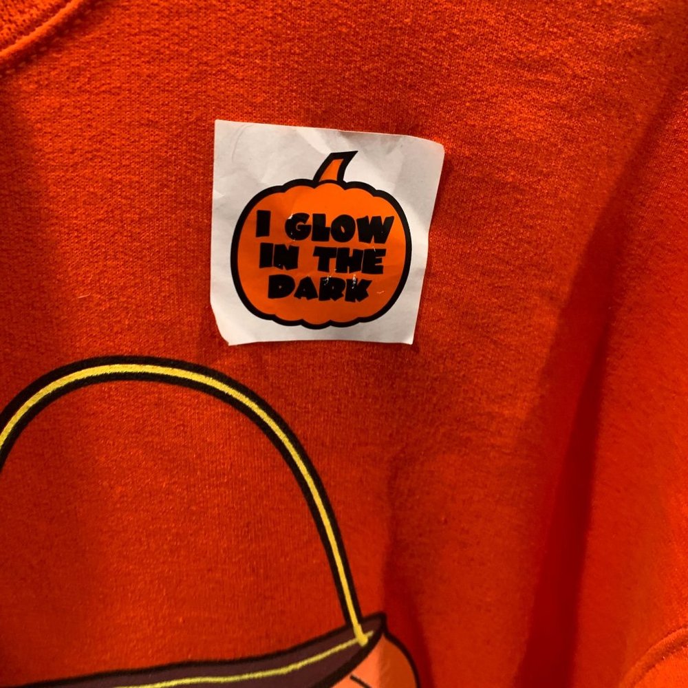 Vintage Looney Tunes Penelope Cat Orange Halloween Glow The Dark Sweater XL NWT - Picture 8 of 9